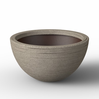Concrete Round Planter Flower Pot with Drainage Holes