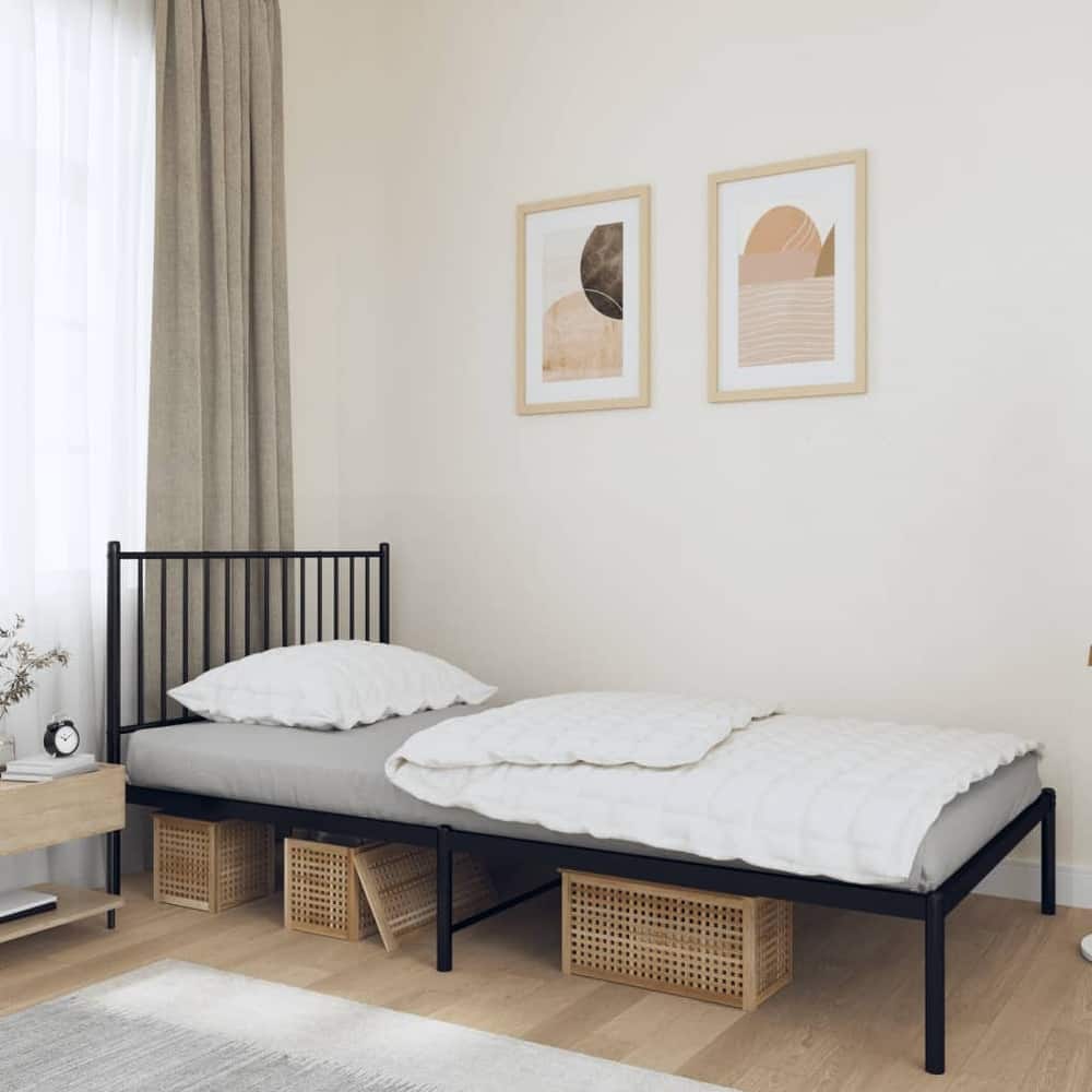 vidaXL Metal Bed Frame, No Mattress