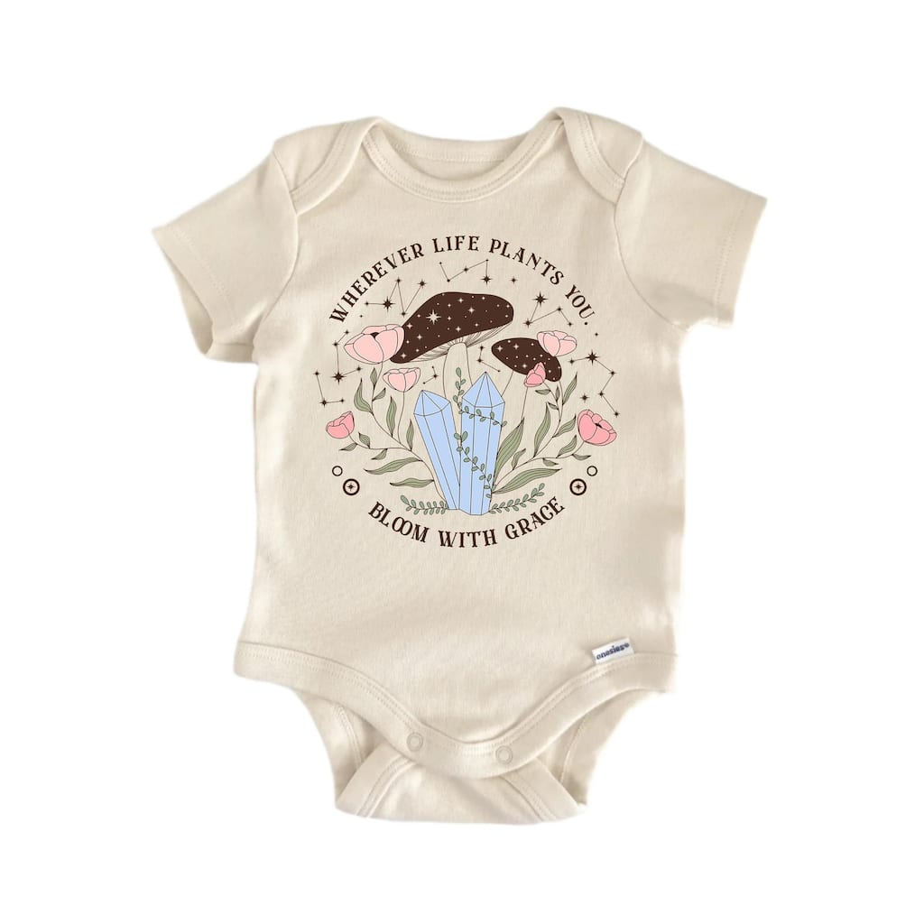 Life Plants Grace Magic Mystical - Baby Boy Girl Clothes Bodysuit Funny Cute Newborn