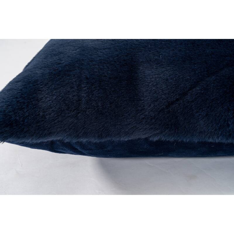 Faux Rabbit Collection Solid Square Pillow - (20" x 20")