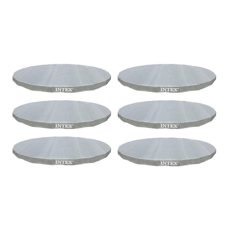 Intex 18' Ultra Frame Swimming Pools UV Resistant Deluxe Debris Cover (6 Pack)