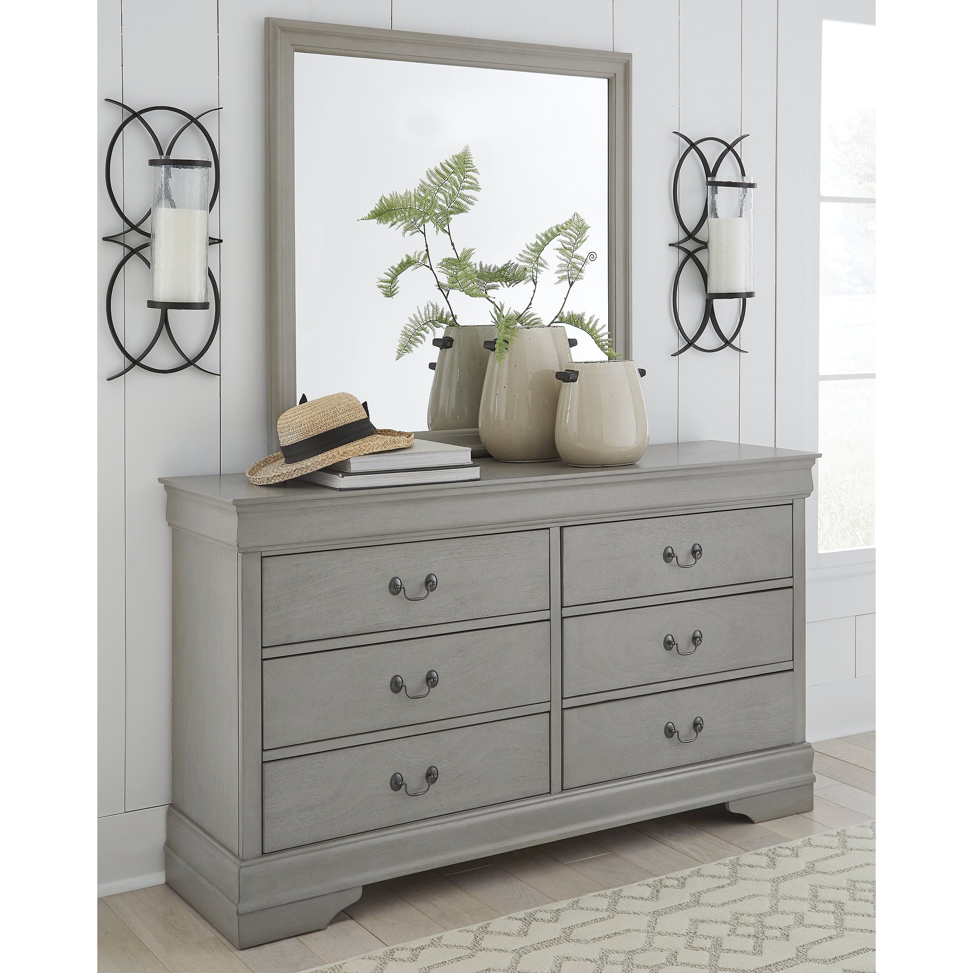 Gray dressers 2025 with mirror