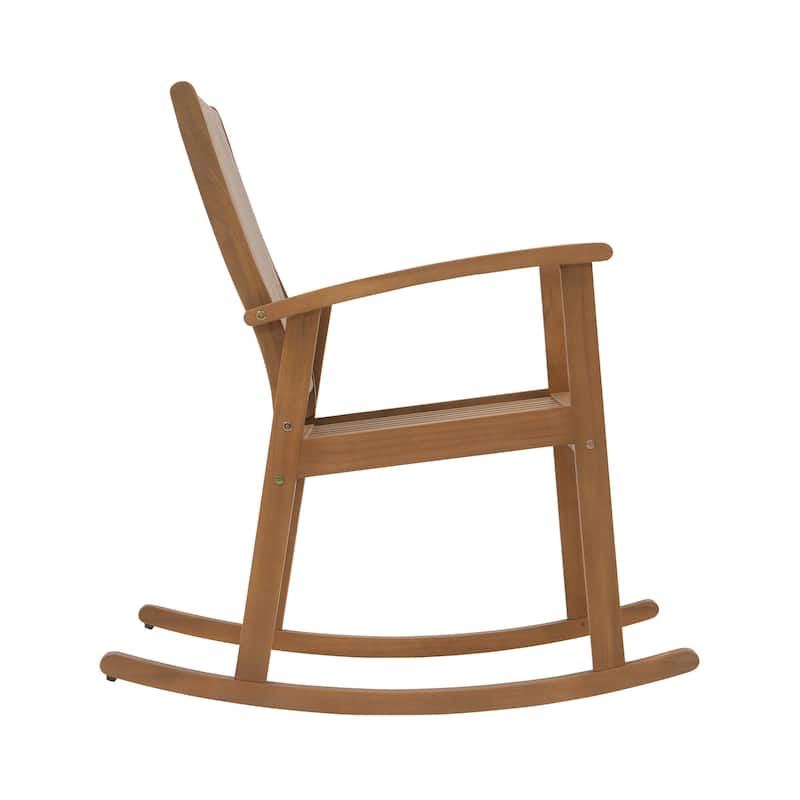 Outdoor Single Wooden Rocking Chair