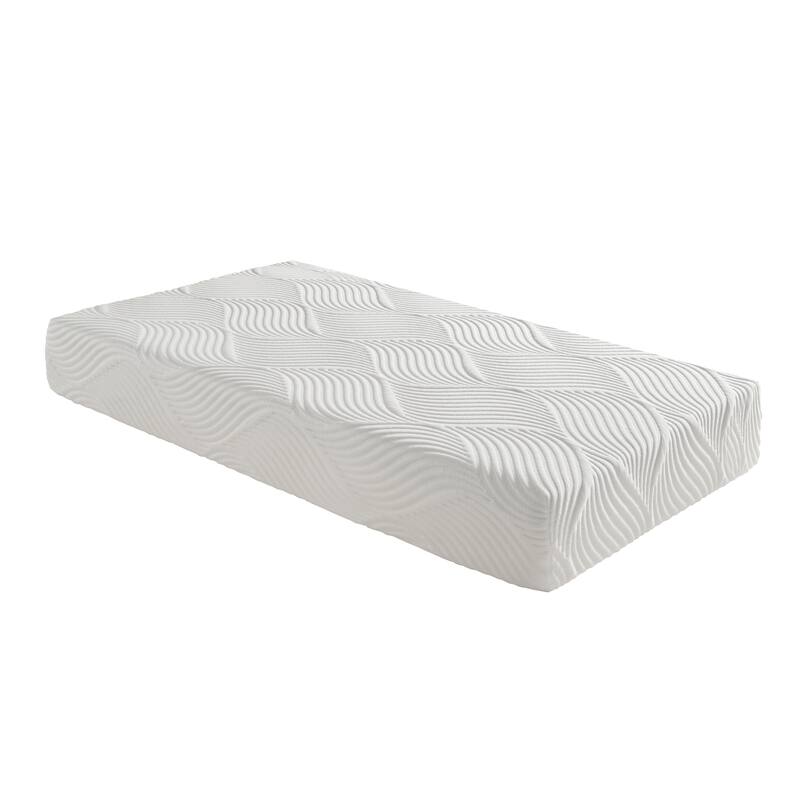 10" Bed Mattress Gel-Infused Memory Foam Mattress in a Box - White - Twin