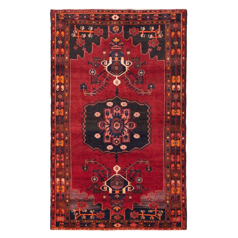 ECARPETGALLERY Hand-knotted Konya Anatolian Red Wool Rug - 4'9 x 8'0
