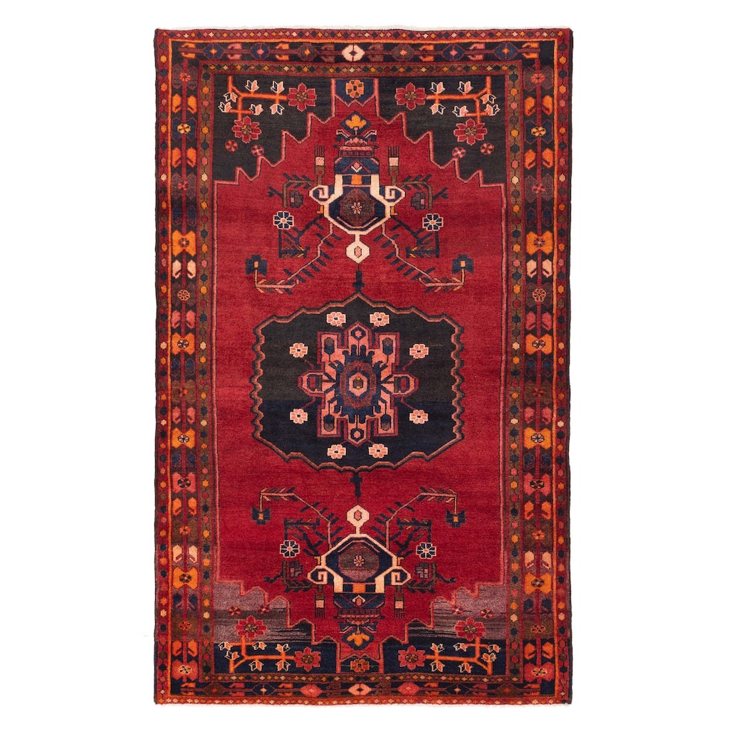 ECARPETGALLERY Hand-knotted Konya Anatolian Red Wool Rug - 4'9 x 8'0