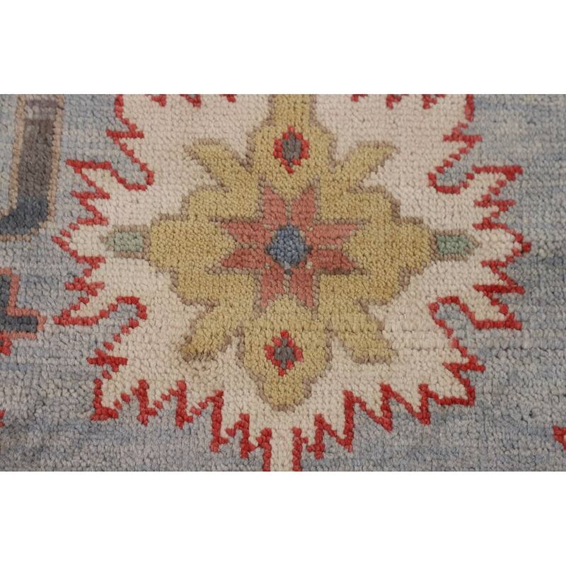 Floral Oushak Oriental Area Rug Handmade Wool Carpet - 8'2"x 9'9"