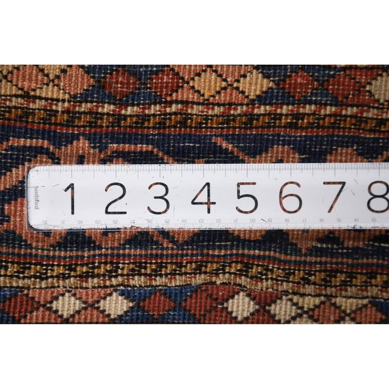 Pre-1900 Antique Vegetable Dye Shirvan Persian Wool Carpet - 4'10" x 8'7"