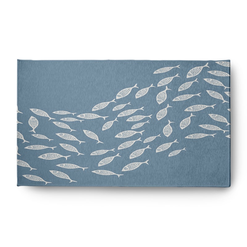 Escuela Nautical Indoor/Outdoor Rug - Dusty Smoke - 3' x 5'
