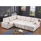 preview thumbnail 5 of 23, Convertible Pull-out Sectional Sofa Loveseat Sleeper with Storage and Pillows