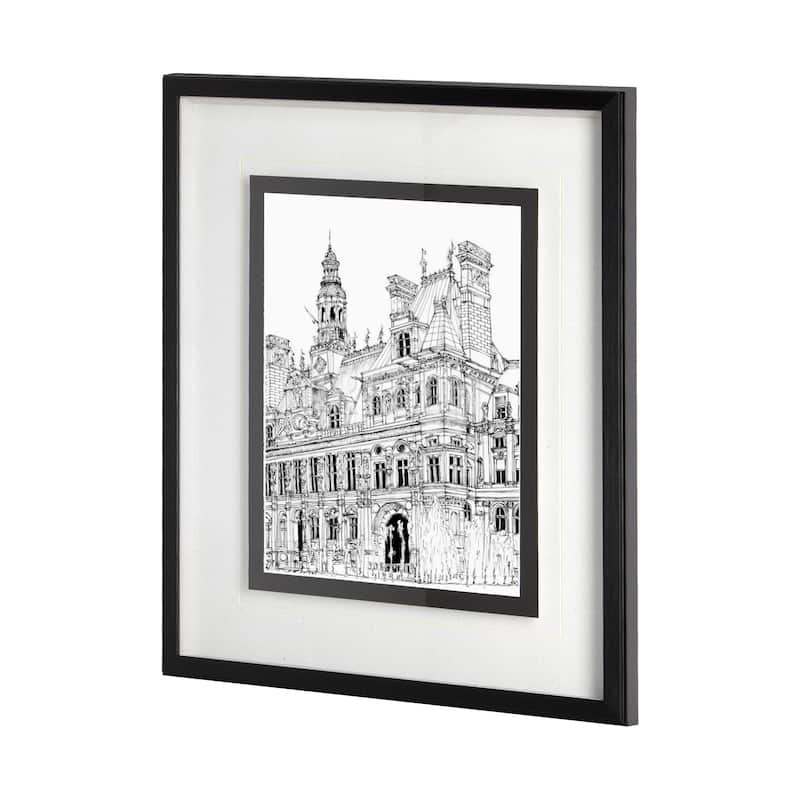 B&W City Scene VIII Framed Art Print