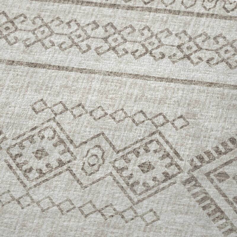 Premium Machine Washable ASB120 Boho Global Sherpa Throw Blanket