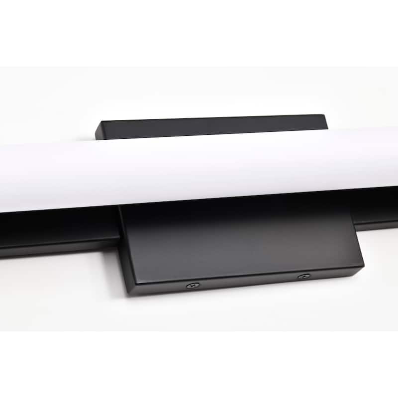 Bowman 36 Inch LED Vanity Matte Black Acrylic Lens