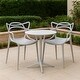 preview thumbnail 2 of 24, Set of 4 Modern Stackable Dining Chairs, Contemporary Plastic Patio Chair for Indoor Kitchen or Outdoor use, Green