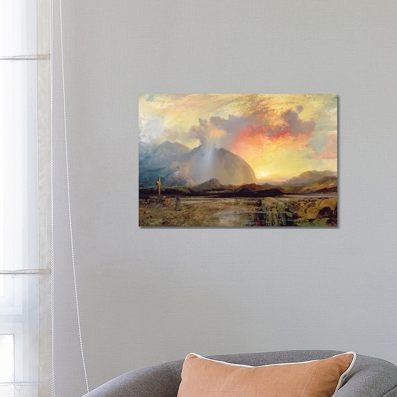 iCanvas "Sunset Vespers at the Old Rugged Cross " by Thomas Moran Canvas Print - 18x26x1.5