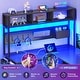 preview thumbnail 4 of 8, L Shaped Gaming Desk Computer Desk Corner Desk Pegboard Power Outlet