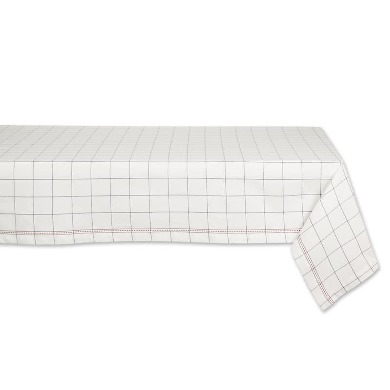 DII Kitchen Windowpane Tablecloth