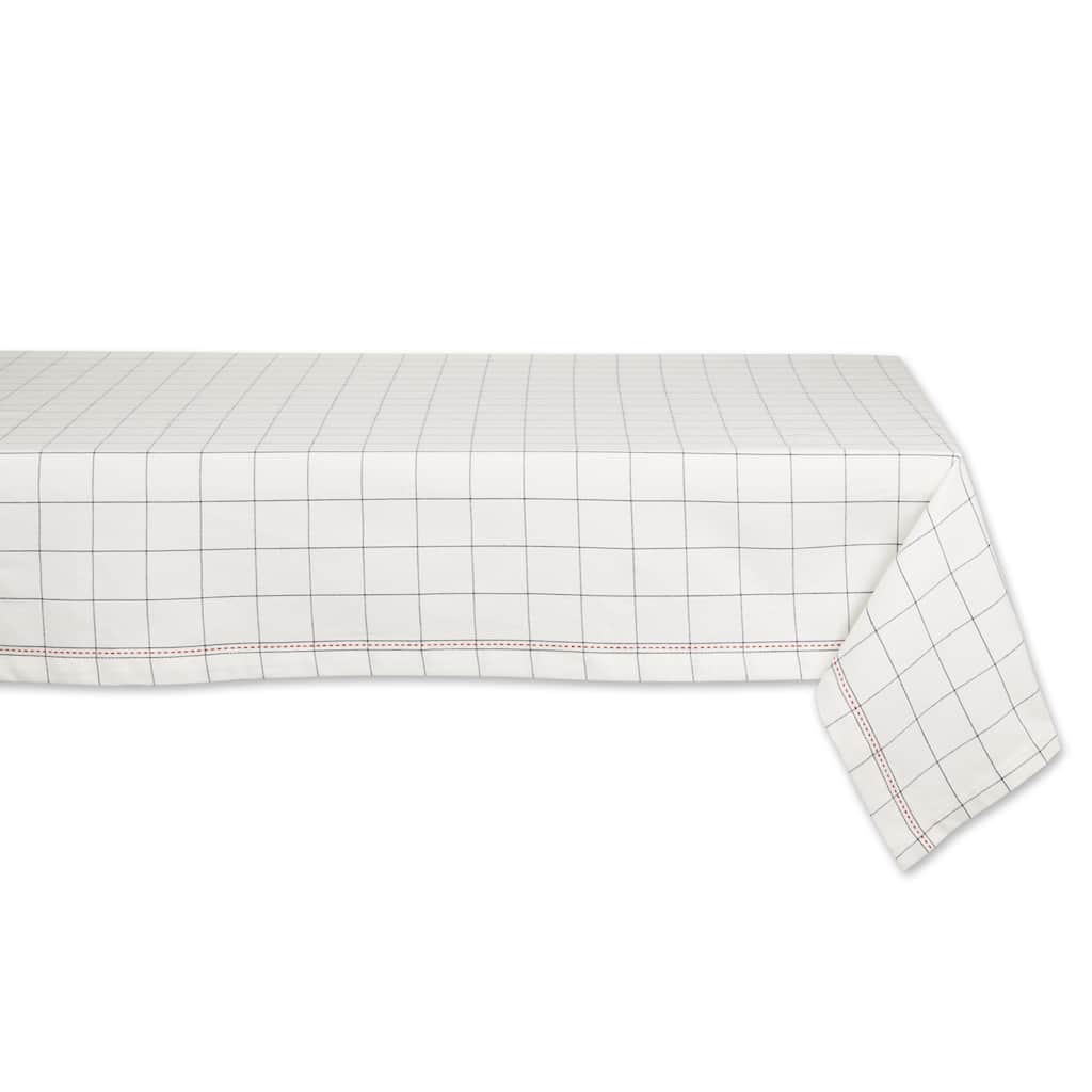 DII Kitchen Windowpane Tablecloth