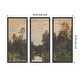 preview thumbnail 2 of 7, Kate and Laurel Landscape by the River Barycz Adolf Dressier 3 Piece Framed Wall Art Print Set by Nostalgia Prints
