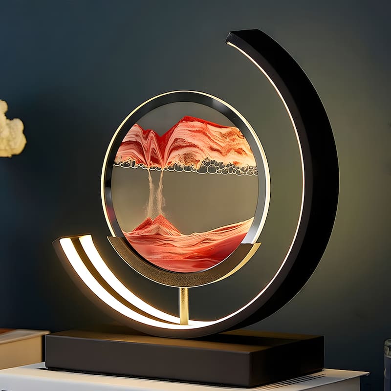 Moving Sand Painting Accent Table Lamp