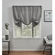 preview thumbnail 27 of 33, Exclusive Home Modo Metallic Geometric Grommet Top Curtain Panel Pair Black Pearl - Natural