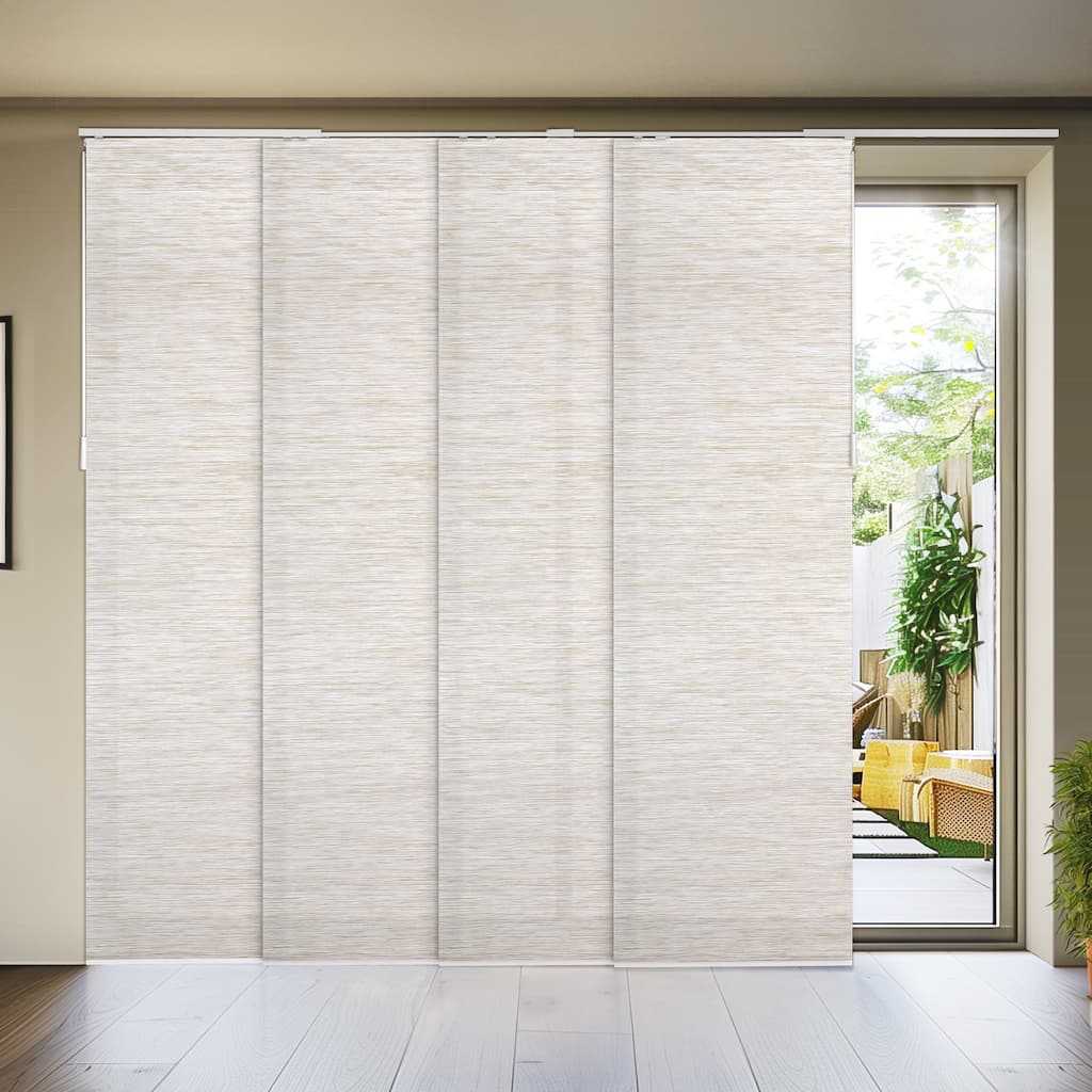 CHICOLOGY Adjustable Sliding Panels, Light Filtering - 46"- 86" W X 92" H