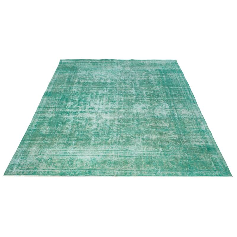 ECARPETGALLERY Hand-knotted Color Transition Green Wool Rug - 9'5 x 12'4