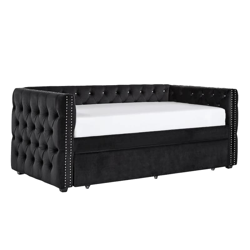 Knightsbridge Twin Tufted Nailhead Daybed by iNSPIRE Q Artisan