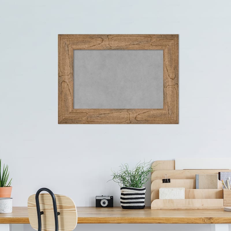 Amanti Art Owl Brown Framed Magnetic Board