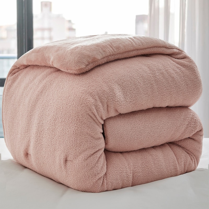 Cardigan Knit - Coma Inducer® Oversized Comforter Set - Soft Pink