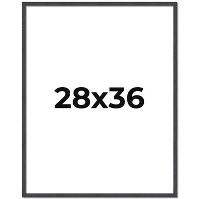28x36 Frame Brown Solid Wood Picture Frame - Complete Modern Photo
