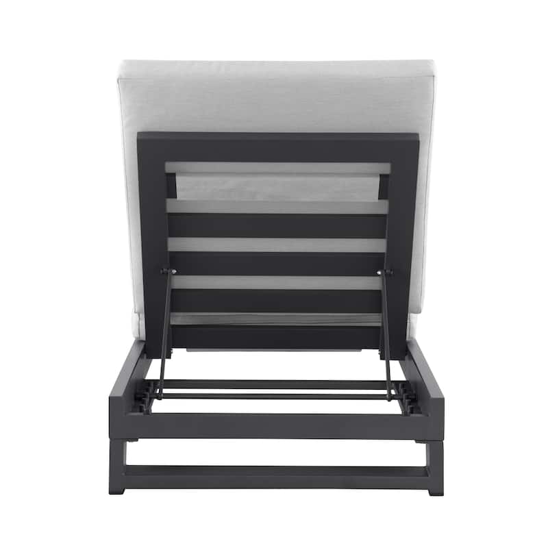 KOVA Minimalist Aluminum Outdoor Chaise Lounge (Set of 2)