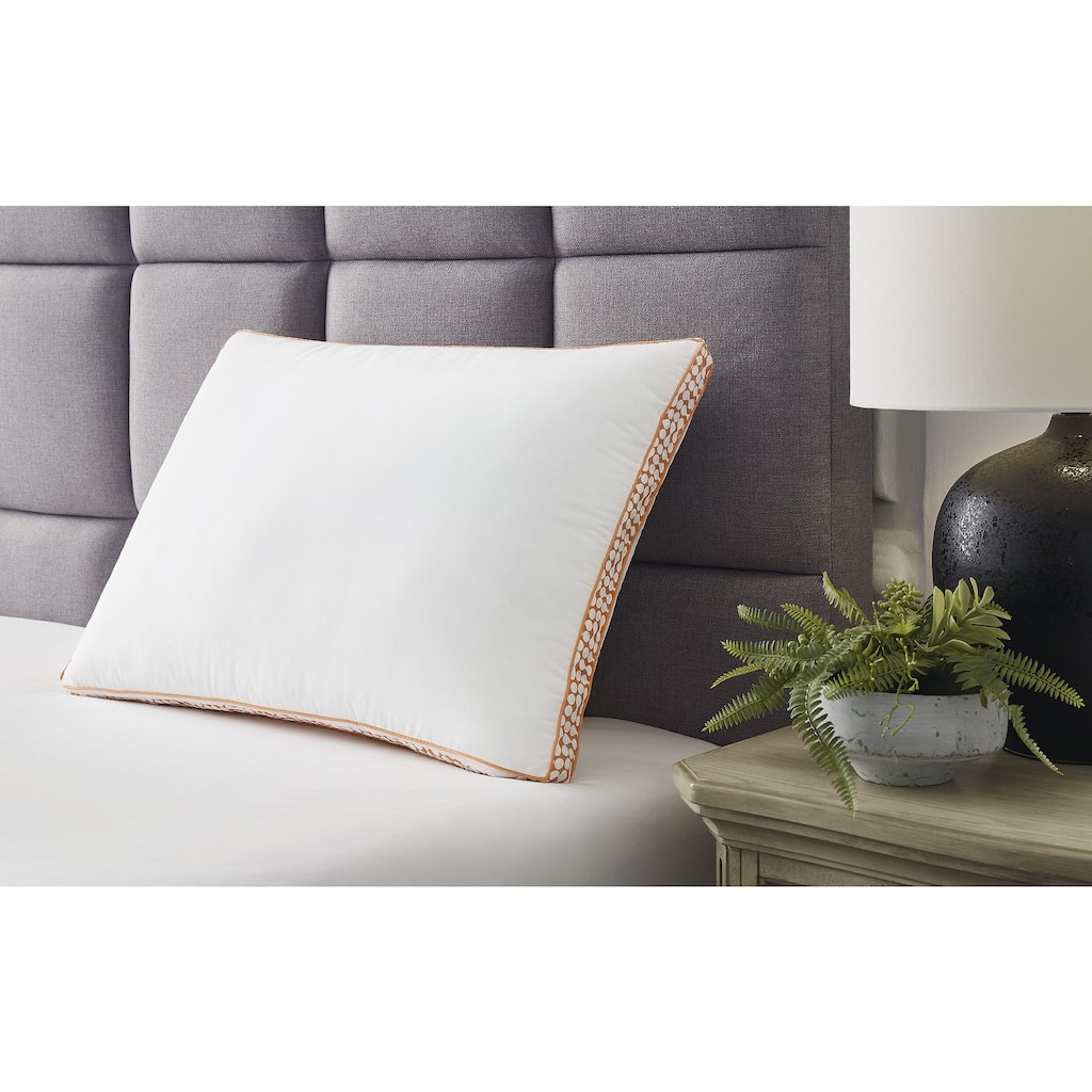 Signature Design by Ashley Zephyr 2.0 White 3-in-1 Pillow - White/Orange