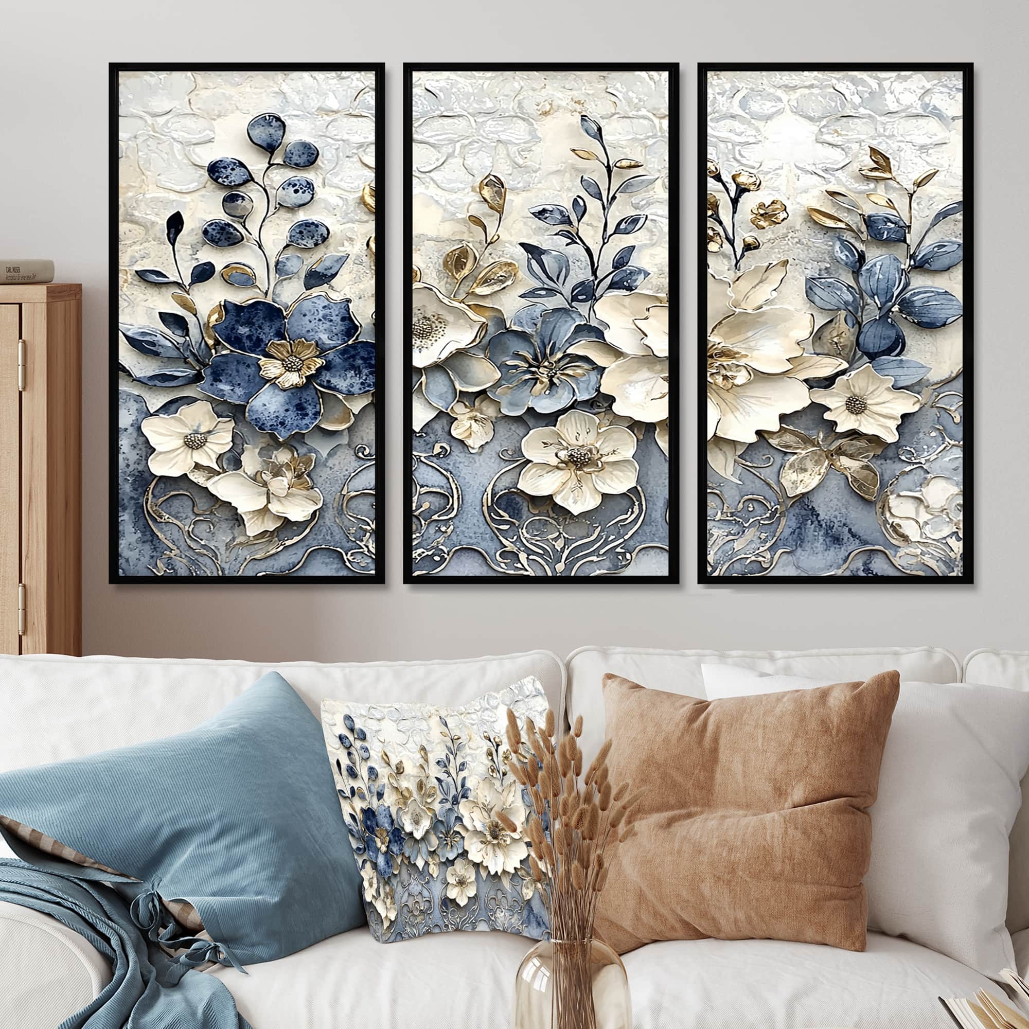 Bed Bath N' Table■クラッシックフラワーウォールアート White Art - Bed Bath & Beyond