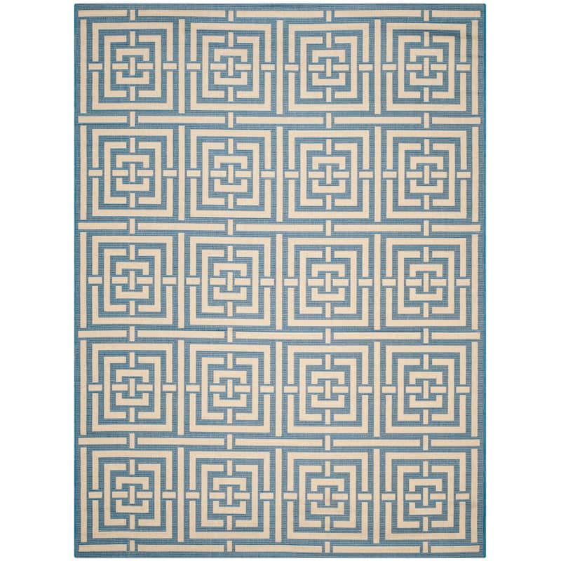 SAFAVIEH Courtyard Ginger Indoor/ Outdoor Waterproof Patio Backyard Rug