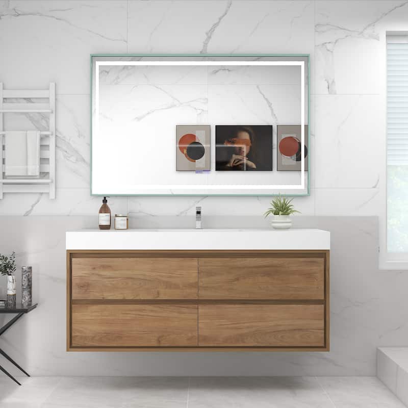 Morava 60" Floating Vanity with Single Sink - 60