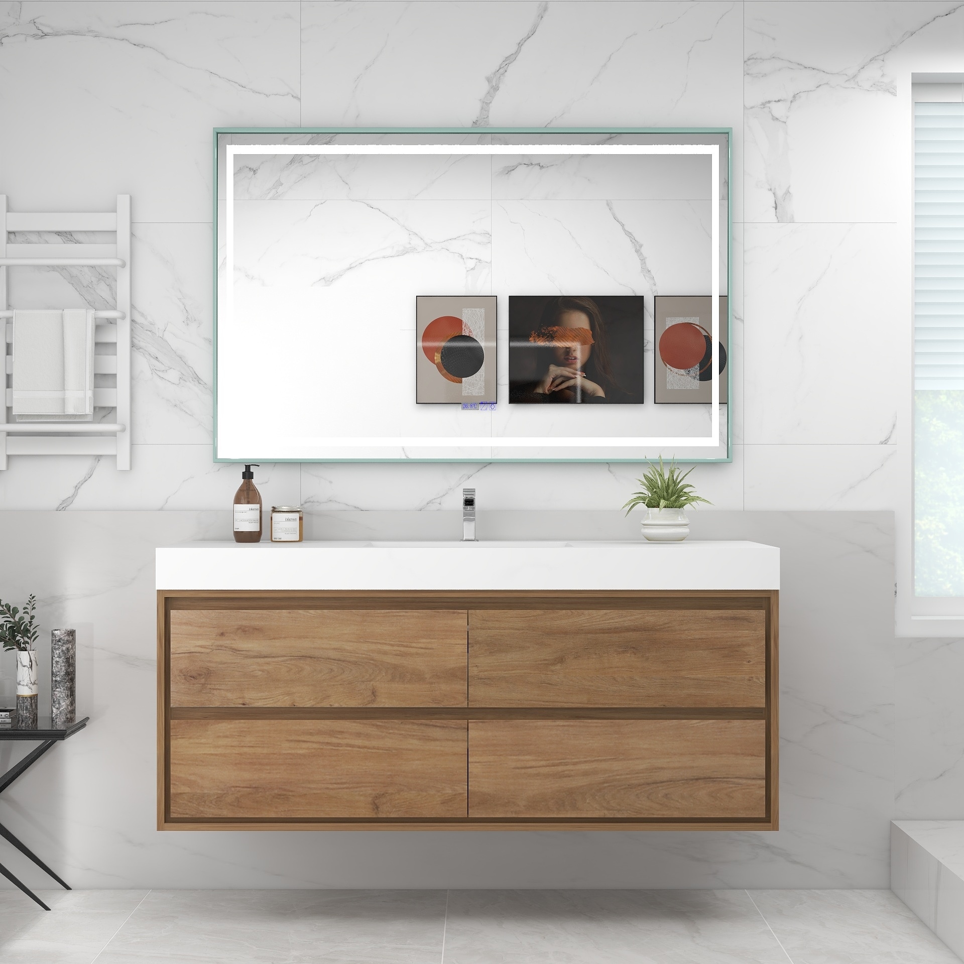 Morava 60" Floating Vanity with Single Sink - 60
