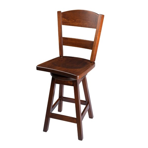 Maple bar stools with back top