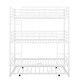 preview thumbnail 4 of 22, Metal Twin Size Triple Bunk Bed with Trundle