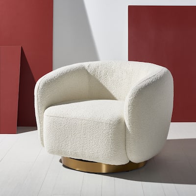 SAFAVIEH Home Bernard Swivel Accent Chair - 38"W x 34"D x 29"H