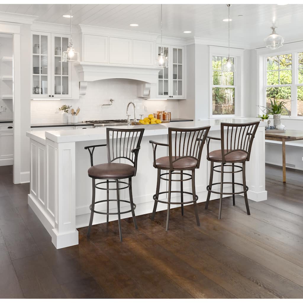 American Swivel Barstool, Iron Frame Counter Chair, Bistro High Bar Chair, Island Dining Chair, Cafe Patio Retro Chair