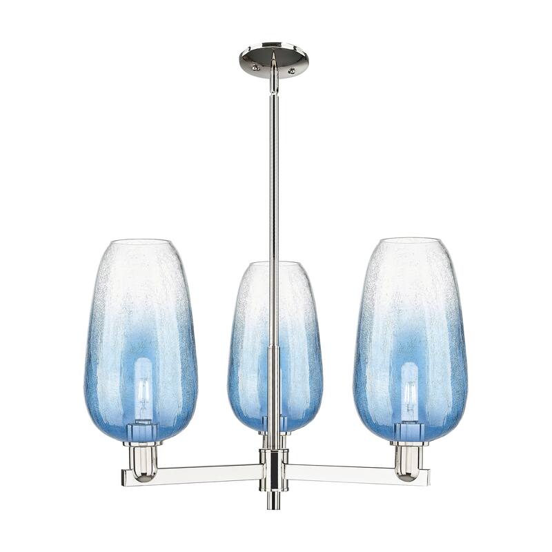 Innovations Lighting Downtown Urban - Brookhaven Flute - 3 Light 18" Stem Hung Chandelier
