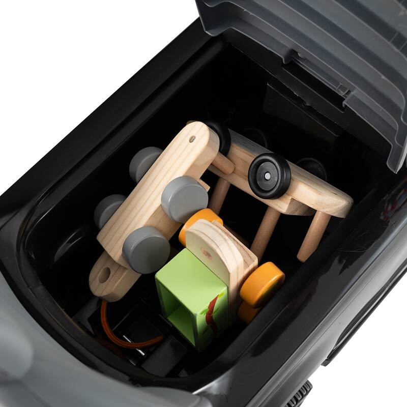 3-in-1 Ride-On Toddler Car with Detachable Guardrail, Retractable Footrest and Safe Design - 33.5" × 16" × 37.5"