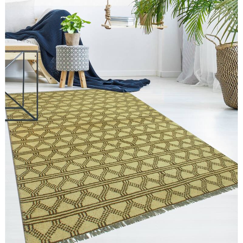 Balochi Cordell Brown/Ivory Rug - 3'3" x 4'9"