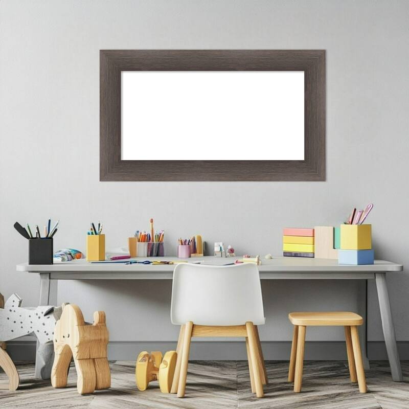 Amanti Art Hardwood Chocolate Framed Dry Erase Magnetic Board