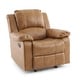 preview thumbnail 33 of 52, Charleston Leather Gel Glider Rocker Recliner by Greyson Living Saddle Brown