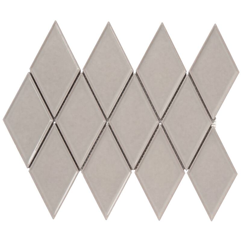 Century Harlequin Porcelain Mosaic Tile - 5 Sheets (3.90 sf) - Grey