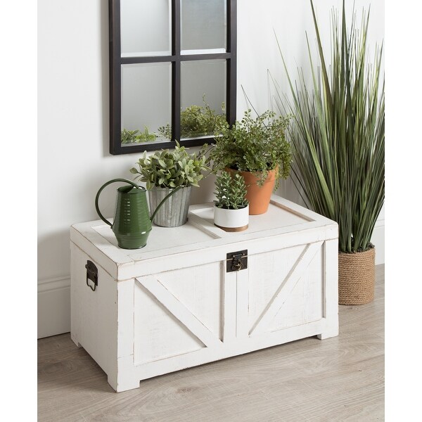 Kate and Laurel Cates Wood Trunk. Opens flyout.