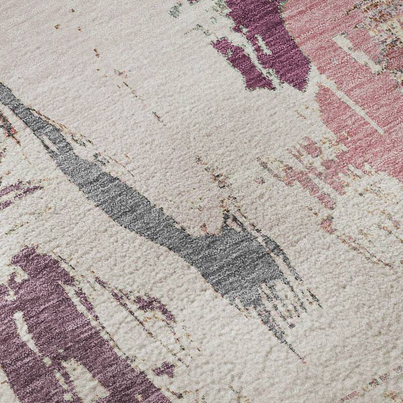 Premium Washable Super Soft Contemporary Strokes Mayfield Rug