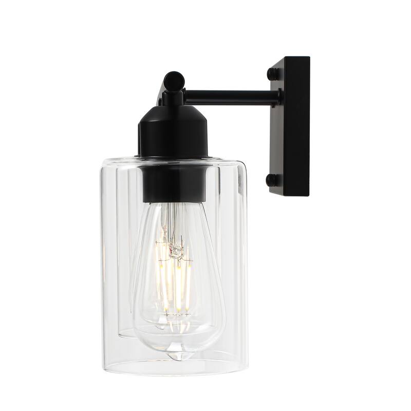 4-Light Modern Dimmable Vanity Light with Clear Glass Shade